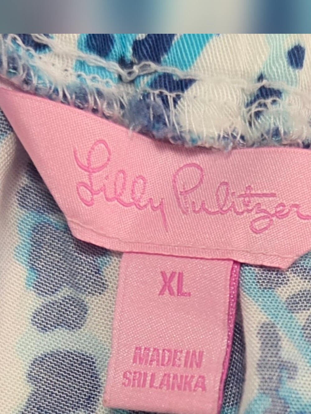 Lilly Pulitzer Piper Island Jogger Pants Women's Size XL Exotic Escapades Tassle - Picture 9 of 12